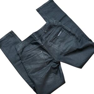 Men’s NWOT Armani Exchange Black Coated Denim Jeans Size 29S